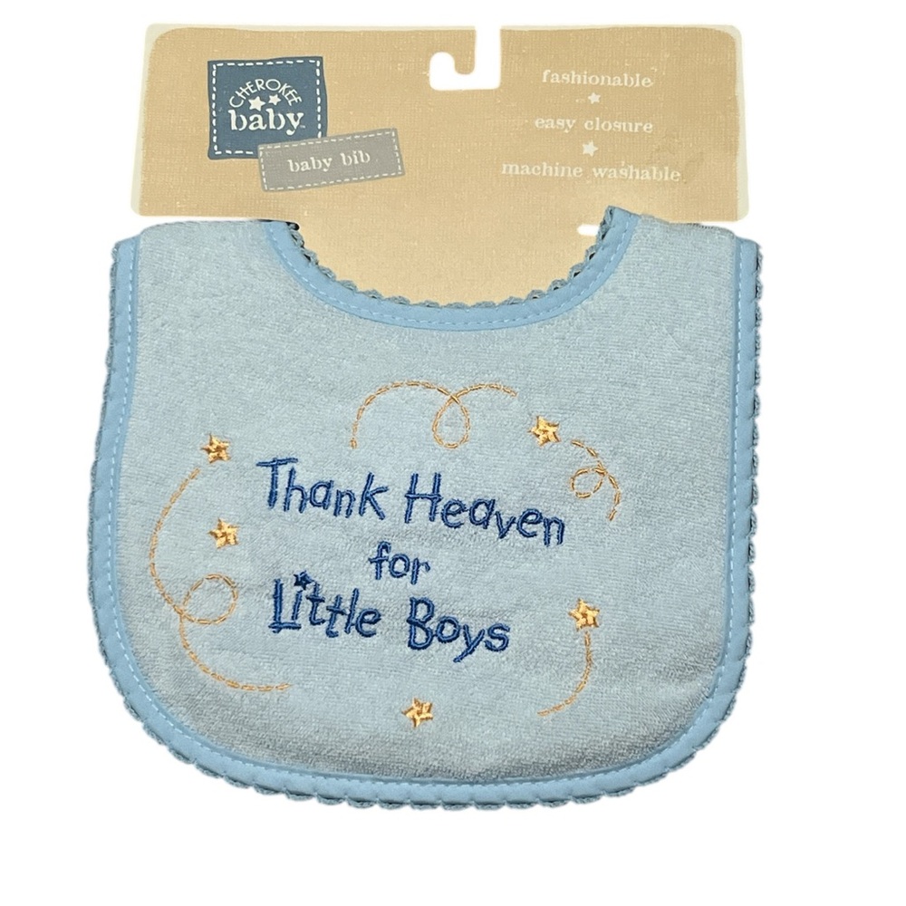 Vintage Cherokee Baby Embroidered Bib